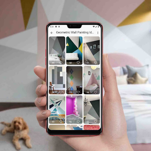 Geometric Wall Painting Ideas screenshot 7