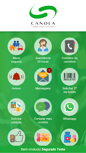 Android application Canola Seguros screenshort