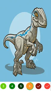 Coloring Dinosaurs Game Color