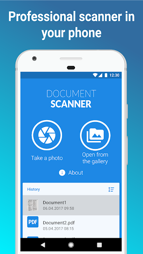 Android application Document Scanner screenshort