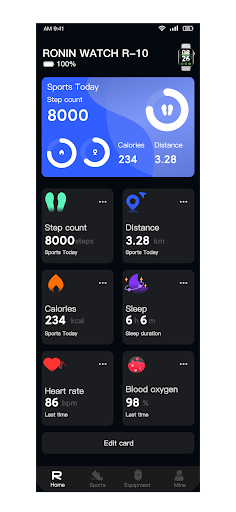 Android application RONIN FIT screenshort