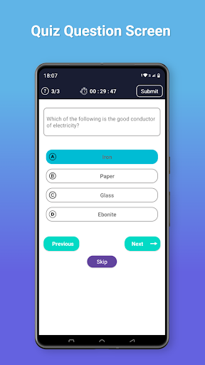 10th Quiz & Mock Test Screen 3