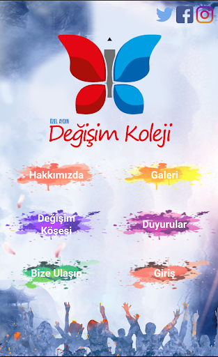 Android application Değişim Eğitim Kurumları screenshort
