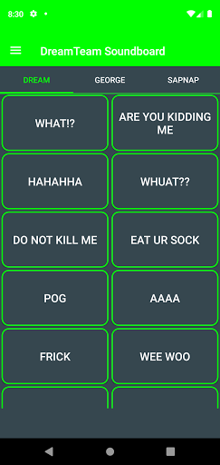 Dream Soundboard Screen 2