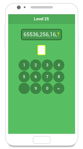 Screenshot of Numbers quiz