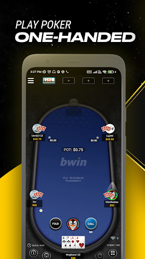 Android application bwin: Play Online Poker screenshort