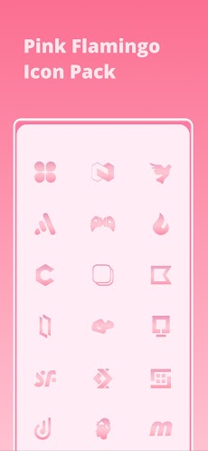 Pink Flamingo - Icon Packのおすすめ画像1