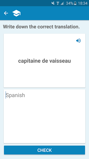 French-Spanish Dictionary Screenshot