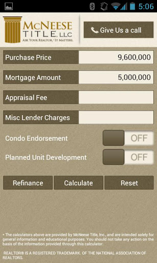 McNeese Title, LLC. Screen 2