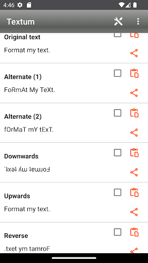 Android application Textum screenshort