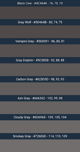 HTML color codes Screenshot 2 - AppWisp.com