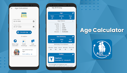 Android application Age Calculator | Date of Birth screenshort