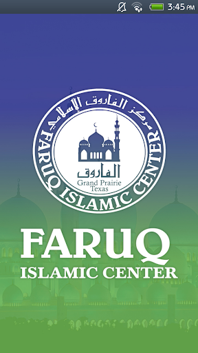 Android application Faruq Islamic Center screenshort