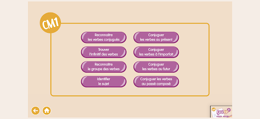 Quizztop+ Conjugaison CM Screen 2