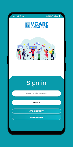 Android application V Care Patient screenshort