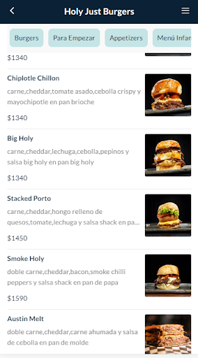 HOLY JUST BURGERS Screen 2