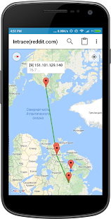 Intrace: Visual Traceroute 1.303 screenshots 1