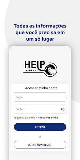 Android application HelpInternet screenshort