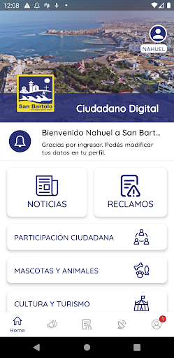 Android application San Bartolo Ciudadano screenshort
