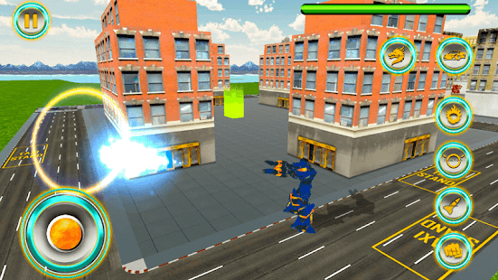 US Police Transform Robot Car Fire Dragon Fight 2.7 APK screenshots 16