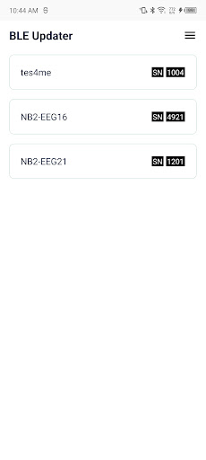BLE Updater Screen 2