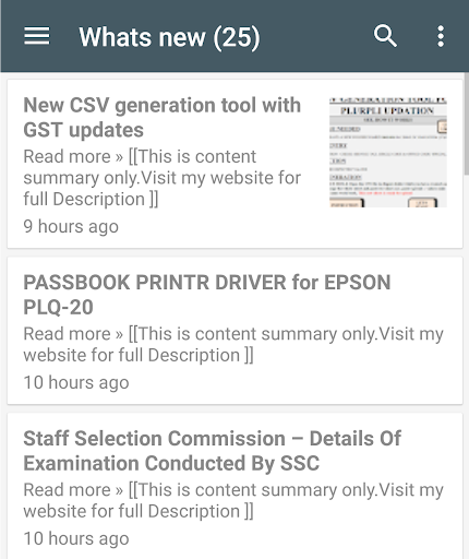 Postal Blog Screen 2