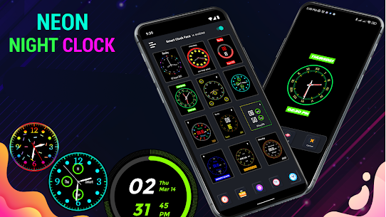 Neon Night Clock MOD (Premium Unlocked) 6