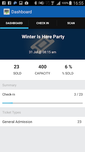 MyGuestlist Ticket Scanner Screen 2