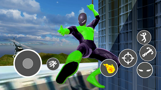 Spider Rope Flying City Hero apkpoly screenshots 5