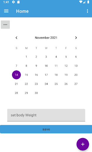 Android application Gym Stats screenshort