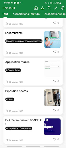 Android application Boisseuil 87 screenshort