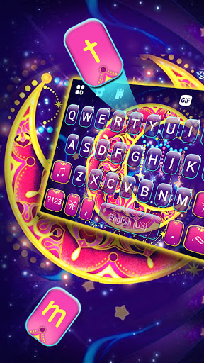 Dreamy Moon Keyboard Backgroun Screen 2