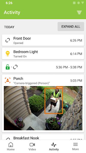 Android application IQ-Connect screenshort