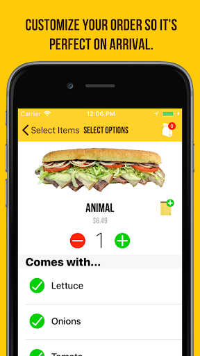 Android application Larry's Giant Subs screenshort