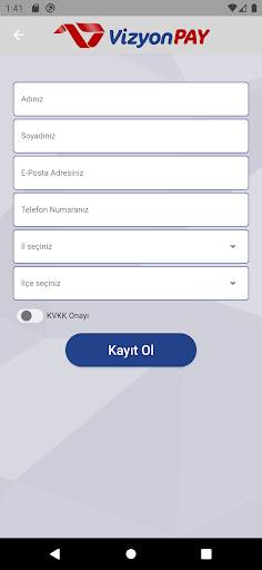 VizyonPay Screen 2
