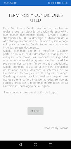 Transportes UTLD Screen 2