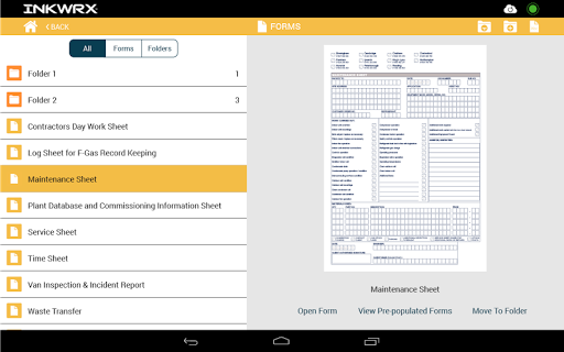 INKWRX Tablet Forms Screen 2