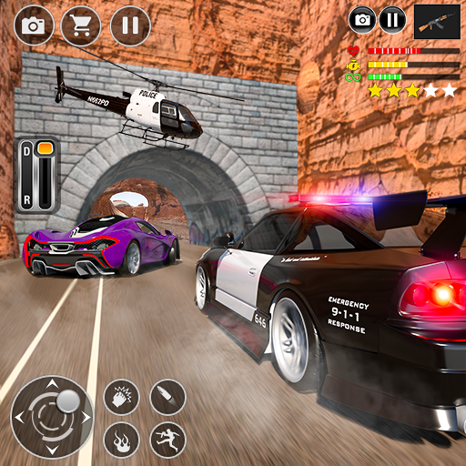 Police Chase Thief Car Games logo