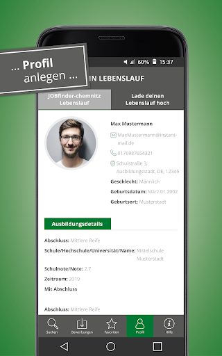 JOBfinder-chemnitz.de Screen 2