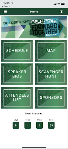 AFLA Meetings Screen 2