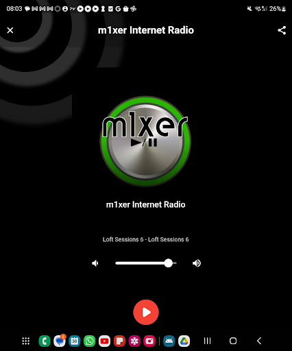 Android application m1xer Internet Radio screenshort