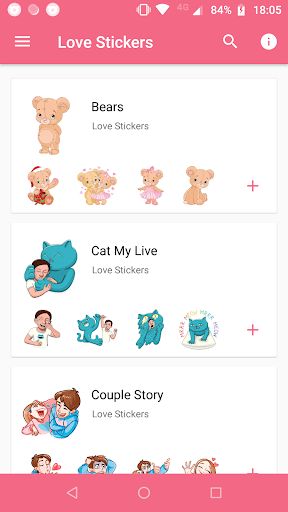 Mensagens e Adesivos de Amor P Screen 3