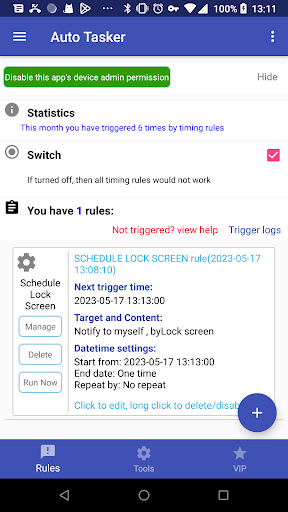 Android application Auto Tasker screenshort