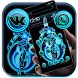 青い氷の科学ロボットのテーマ - Androidアプリ