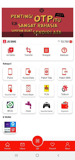Android application JS Payment screenshort