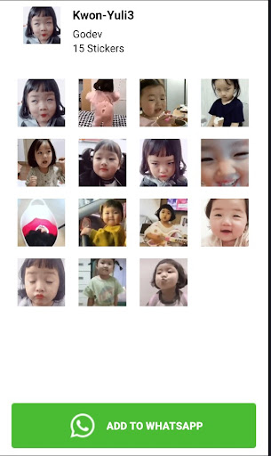 Stiker Animasi Kwon Yuli gerak