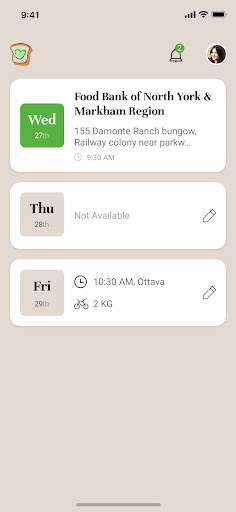 Android application HungerLink screenshort