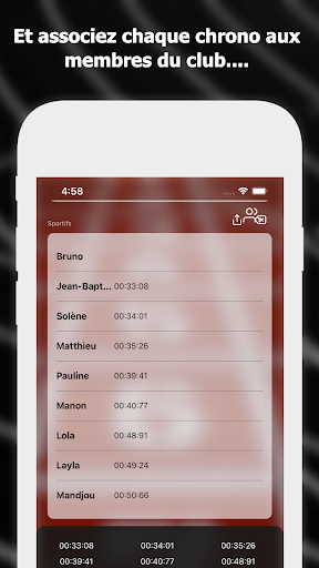 Chronomètre coach & professeur Screen 3