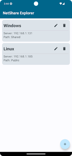 Android application NetShare Explorer screenshort