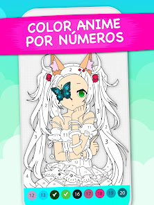 Captura de Pantalla 9 Anime Manga Color por Números android